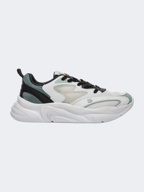 Erke Jogging Men Running Shoes Light Grey/Black